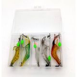 Valkyrie Fosforlu Gerçekçi Silikon Karides Balık Yemi 5 Adet Kutulu - 7.5 CM - 5.5 GR