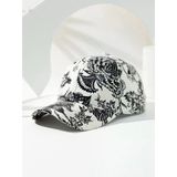 Valkyrie Kadın Siyah Beyaz Desenli Ayarlanabilir Şapka Baseball Cap Günlük Spor Şapka