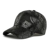 Valkyrie Kadın Siyah Parlak Desenli Baseball Şapka Ayarlanabilir Unisex Günlük Spor Kep