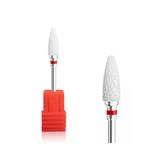 valkyrie Kırmızı Seramik Freze Uç 6x15 Mm Seramik Törpü Makinası Ucu Protez Tırnak Törpü