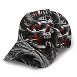 Valkyrie Kuru Kafa Şapka Street Style Unisex Ayarlanabilir Baseball Cap Beyzbol Şapkası Kurukafa