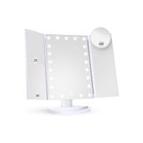 valkyrie LED Işıklı Katlanabilir Makyaj Aynası - 2X 3X 10X Büyütme Modu - Dokunmatik Touch Ekran - 5