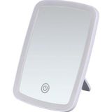 Valkyrie Led Isikli Sarjli Makyaj Aynasi - 3 Farkli Isik Tonu - Dokunmatik Ekran - Dimmers Ayari - Beyaz, Sari, Gun Isigi Make Up Mirror
