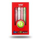 Valkyrie Leto Akrilik 12 Adet Marker Kalem Seti