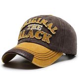 Valkyrie Original The Black Nakışlı Unisex Beyzbol Şapkası Vintage Eskitme Pamuk Ayarlanır Kahve Sarı