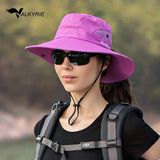 Valkyrie Outdoor Güneş Şapkası Unisex Kamp Trekking Safari Balıkçı Şapkası Uv Koruma Mor - Standart