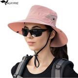 Valkyrie Outdoor Güneş Şapkası Unisex Kamp Trekking Safari Balıkçı Şapkası Uv Koruma Pembe - Standart