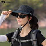 Valkyrie Outdoor Güneş Şapkası Unisex Kamp Trekking Safari Balıkçı Şapkası Uv Koruma Siyah Siyah