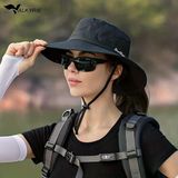 Valkyrie Outdoor Güneş Şapkası Unisex Kamp Trekking Safari Balıkçı Şapkası Uv Koruma Siyah