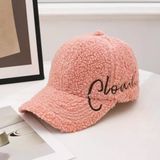 Valkyrie Peluş Şapka Kadın Erkek Unisex Kışlık Şapka Cloud Nakışlı Ayarlanabilir Bej Teddy Şapka Pembe