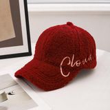 Valkyrie Peluş Şapka Kadın Erkek Unisex Kışlık Şapka Cloud Nakışlı Ayarlanabilir Teddy Şapka Kırmızı