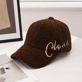 Valkyrie Peluş Şapka Kadın Erkek Unisex Kışlık Şapka Cloud Nakışlı Ayarlanabilir Teddy Şapka Koyu Kahve