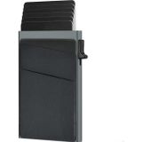 Valkyrie Premium Slim Metal Otomatik Kartlık – RFID Korumalı, Mekanizmalı, 10+ Kart Kapasiteli Gri