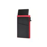 valkyrie Premium Slim Metal Otomatik Kartlık – RFID Korumalı, Mekanizmalı, 10+ Kart Kapasiteli Kırmı