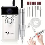 Valkyrie Profesyonel Şarjlı Tırnak Frezesi 45.000 Rpm, Lcd, 2000 Mah Taşınabilir Manikür Pedikür Makinesi - 100 ml