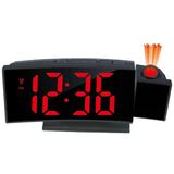 Valkyrie Projeksiyonlu Dijital Masa Saati Kırmızı Led Ekranlı Alarm Snooze Sıcaklık Tarih Usb Ve Pil