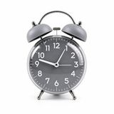 Valkyrie Retro Çalar Saat Işıklı Analog Masa Saati Dekoratif Komodin Saati Bombe Kapaklı 15x10 Gri Çok Renkli