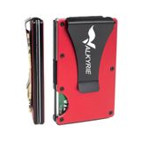 valkyrie RFID Korumalı Alüminyum Metal 20 Kart Kapasiteli İnce Hafif Güvenli Kartlık Kırmızı
