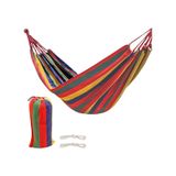 Valkyrie Tek Kişilik 240x80cm Çantalı Kanvas Hamak Çantalı Çok Renkli
