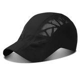 Valkyrie Unisex Yazlık Kasket Şapka Hava Alan Ayarlanabilir Terletmez Kadın Erkek Siyah