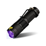 Valkyrie Uv Mor Işık El Feneri - 600 Lümens - 3 Mod - Zoom Siyah