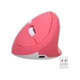 Valkyrie Y08 Dikey Kablosuz Şarjlı Vertical Optik Mouse pembe