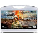 Vallejo 70253 80X18 Ml. Askeri Üniformalar ve Kamuflaj Renkleri, Taşıma Çantası ile Model Color Serisi Model Boyası Seti - Çok Renkli