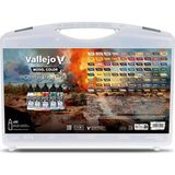 Vallejo 70254 80X18 Ml. Bsl (Base, Shadow & Light Tones) Sistemi Renkleri ve Taşıma Çantası, Model Color Serisi Model Boyası Se - Çok Renkli