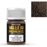 Vallejo 73110 35 Ml. Burnt Umber, Model Boyası Pigmenti - Çok Renkli
