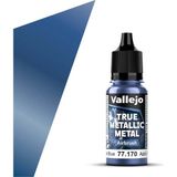 Vallejo 77170 18 Ml. Ultramarine Blue, Airbrush, True Metallic Metal (Tmm) Serisi Model Boyası - Çok Renkli