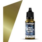 Vallejo 77176 18 Ml. Greenish Gold, Airbrush, True Metallic Metal (Tmm) Serisi Model Boyası - Çok Renkli