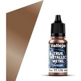Vallejo 77178 18 Ml. Rusty Metal, Airbrush, True Metallic Metal (Tmm) Serisi Model Boyası - Çok Renkli