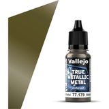 Vallejo 77179 18 Ml. Aged Metal, Airbrush, True Metallic Metal (Tmm) Serisi Model Boyası - Çok Renkli