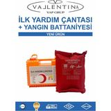 Vallentina Ilkyardım Seti+Yangın Battaniyesi - Sarı - Kırmızı