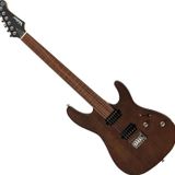 Valler FTS250 Mat Koyu Kahve Okoume Ağacı Hh Perdesiz Elektro Gitar