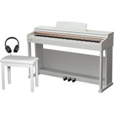 Valler PM60 Wh Beyaz 88 Tuş Ağırlıklı Dijital Piyano ( Tabure + Kulaklık Hediyeli ) - Tek Seçenek