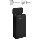 valletta Paloma 40l Tek Yıkanabilir Bölmeli Katlanabilir Kumaş Kirli Çamaşır Sepeti Ink Black