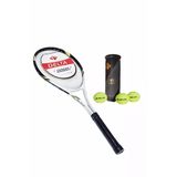 Valley 27 İnç L2 Grip Yetişkin Tenis Raketi + Çantası + Vakumlu Tüp 3 Adet Tenis Maç Topu Seti