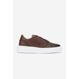 Valmenti Cess Erkek Kahverengi Floter Deri Sneakers & Spor Ayakkabı 04 2509 Erk Ayk Y24