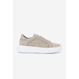Valmenti Erkek Deri Sneakers & Spor Ayakkabı 1113 1191 Erk Ayk Y25 Bej Org/bej