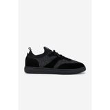 Valmenti Erkek Deri & Tekstil Siyah Sneakers & Spor Ayakkabı