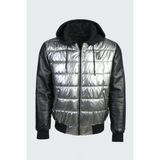 Valmenti Erkek Grı Icon Deri & Tekstil Deri Mont 993 P-201 Erk Mont SK23/24 - 2XL - Gri