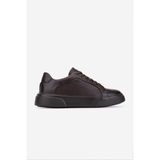 Valmenti Erkek Hakiki Deri Kahverengi Sneakers & Spor Ayakkabı 1163 2027 Erk Ayk SK25-26 Kahve Dr