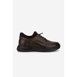 Valmenti Erkek Hakiki Deri Kahverengi Sneakers & Spor Ayakkabı 298 2625-7102 ERK AYK SK25-26 KAHVE SLVR ALKL