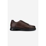 Valmenti Erkek Hakiki Deri Kahverengi Sneakers & Spor Ayakkabı 298 VAL-3259-8086 Erk Ayk SK25-26 Kahve Slvr Alkl