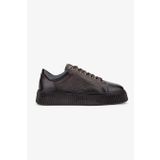 Valmenti Erkek Hakiki Deri Kahverengi Sneakers & Spor Ayakkabı