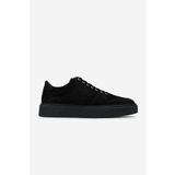 Valmenti Erkek Hakiki Deri Siyah Nubuk Sneakers & Spor Ayakkabı 352 21217 ERK AYK SK24-25 SIYAH NBK