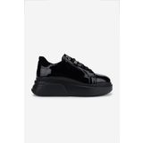 Valmenti Erkek Hakiki Deri Siyah Rugan Sneakers & Spor Ayakkabı 771 35110 ERK AYK Y25 SIYAH RGN