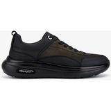 Valmenti Erkek Hakiki Deri Siyah Sneakers & Spor Ayakkabı 298 3174-5018 Erk Ayk SK25-26 Syh Mat/hk Dnt - Siyah - Haki
