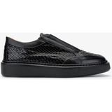 Valmenti Erkek Hakiki Deri Siyah Sneakers & Spor Ayakkabı 537 3446 Erk Ayk Y24 Sıyah Yln - Siyah-Yılan